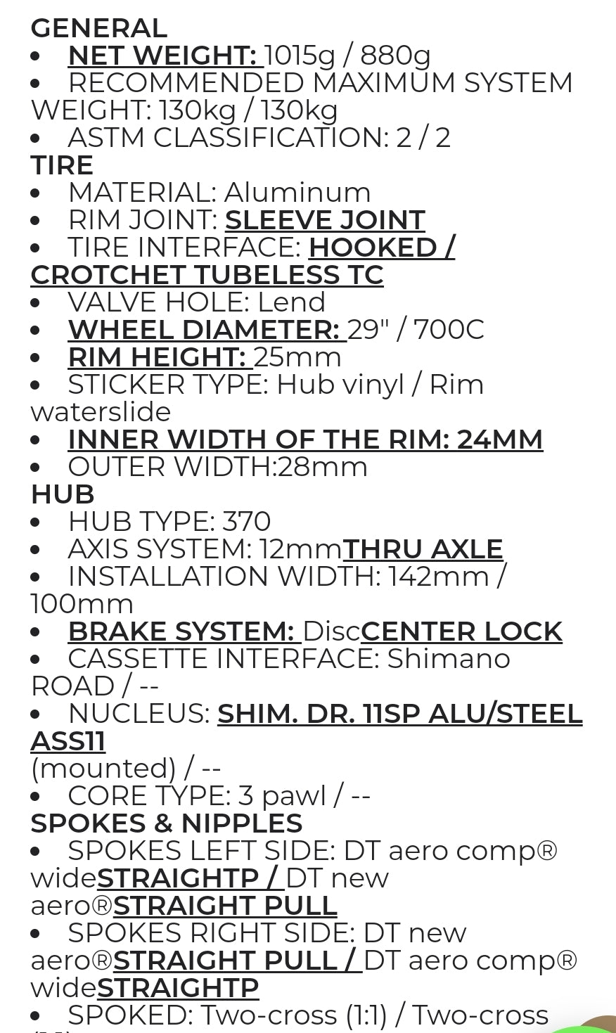 DT Swiss G1800 wheelset Gravel 700c