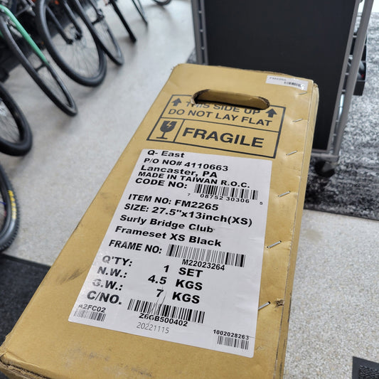 Surly Bridge Club Frameset - 27.5"/700c, Steel, Black, X-Small