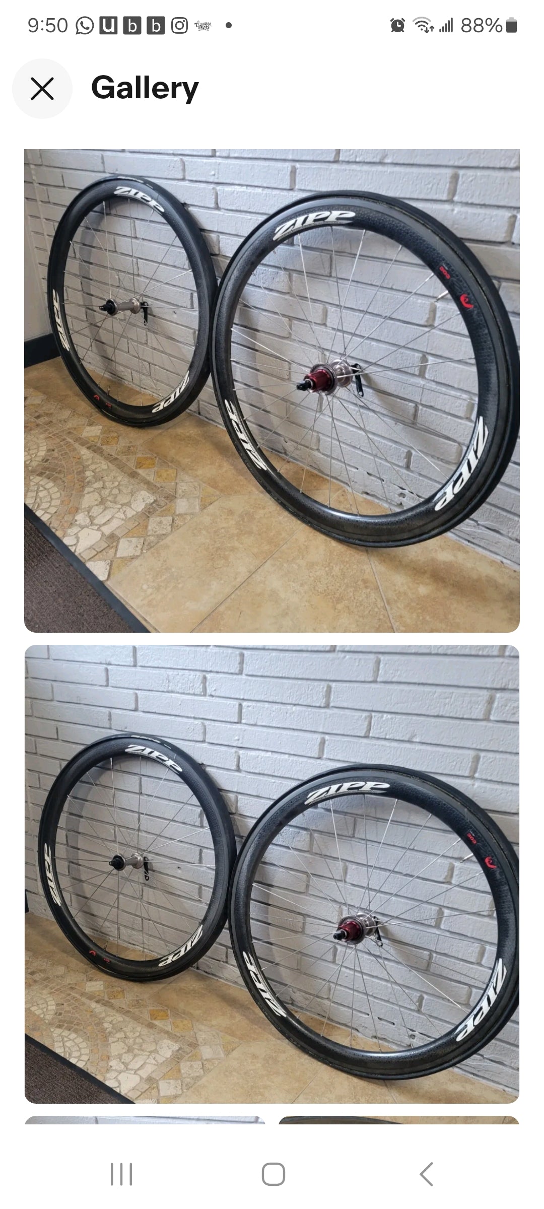 Zipp 303 wheelset damaged