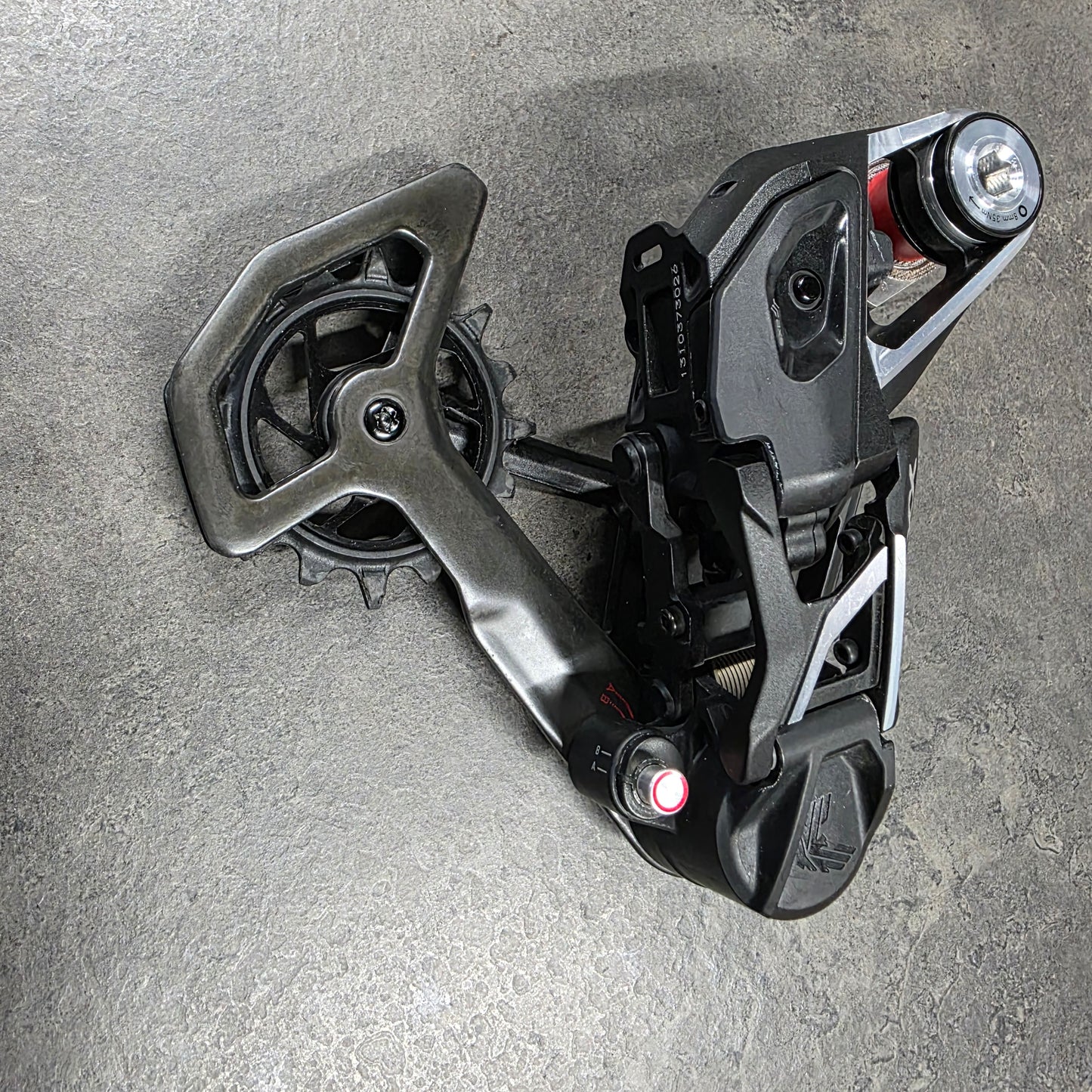 SRAM XX SL AXS T-Type 12 speed wireless rear derailleur.