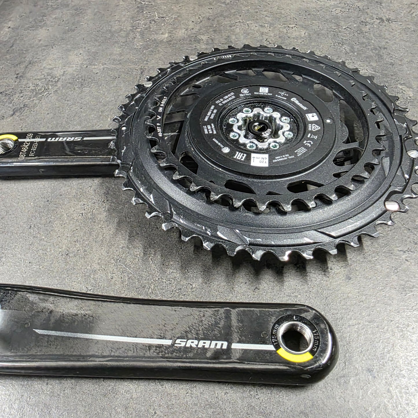 SRAM RED E1 Quarq Powermeter crankset 175mm DUB 48/35
