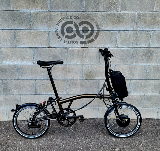Brompton Electric C Line 6 speed Folding Electric E-Bike (Large)