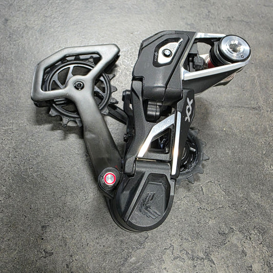 SRAM XX SL AXS T-Type 12 speed wireless rear derailleur.