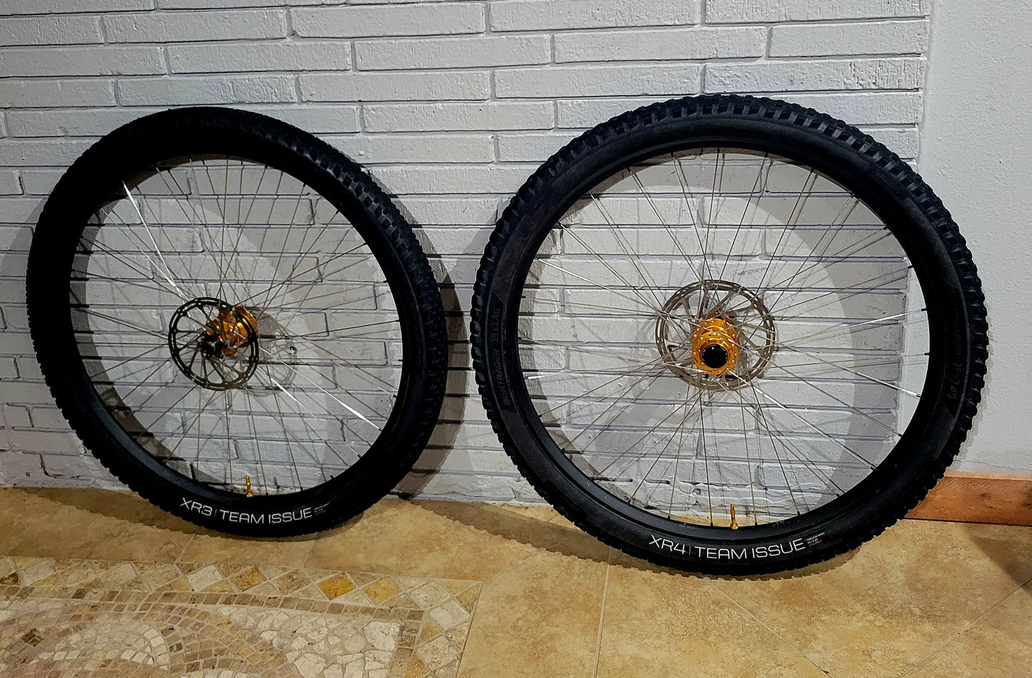 Dt Swiss 391 29 wheels w/Project 321 Gold hubs Boost