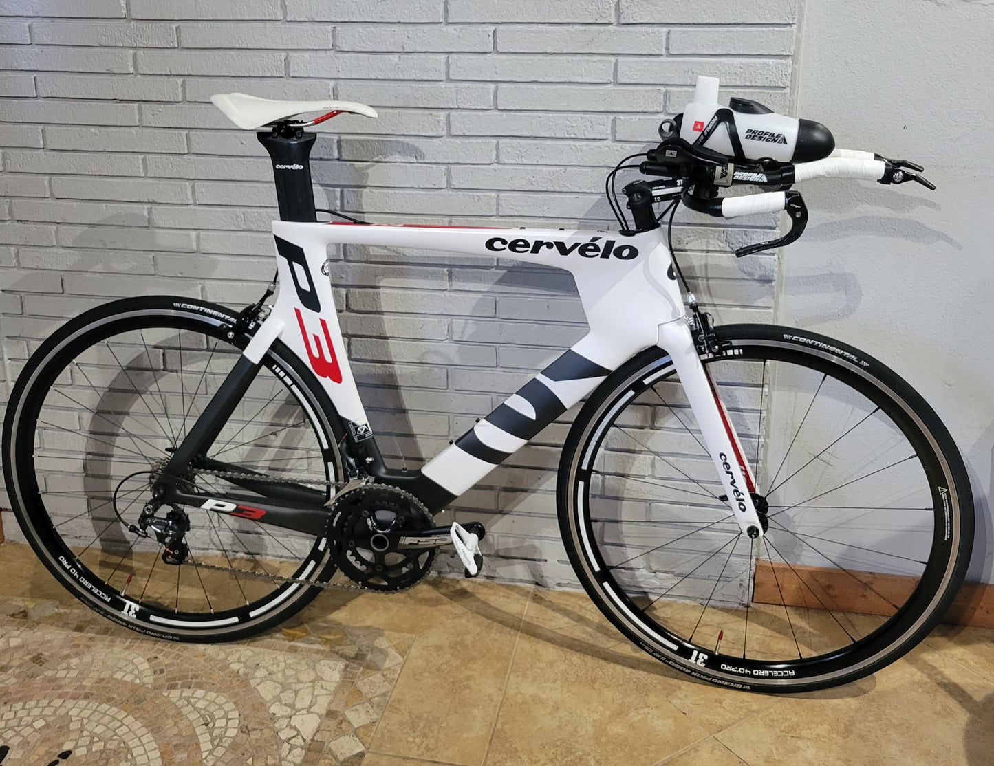 Cervelo P3 Carbon Tri TT Road Bkke (58cm)