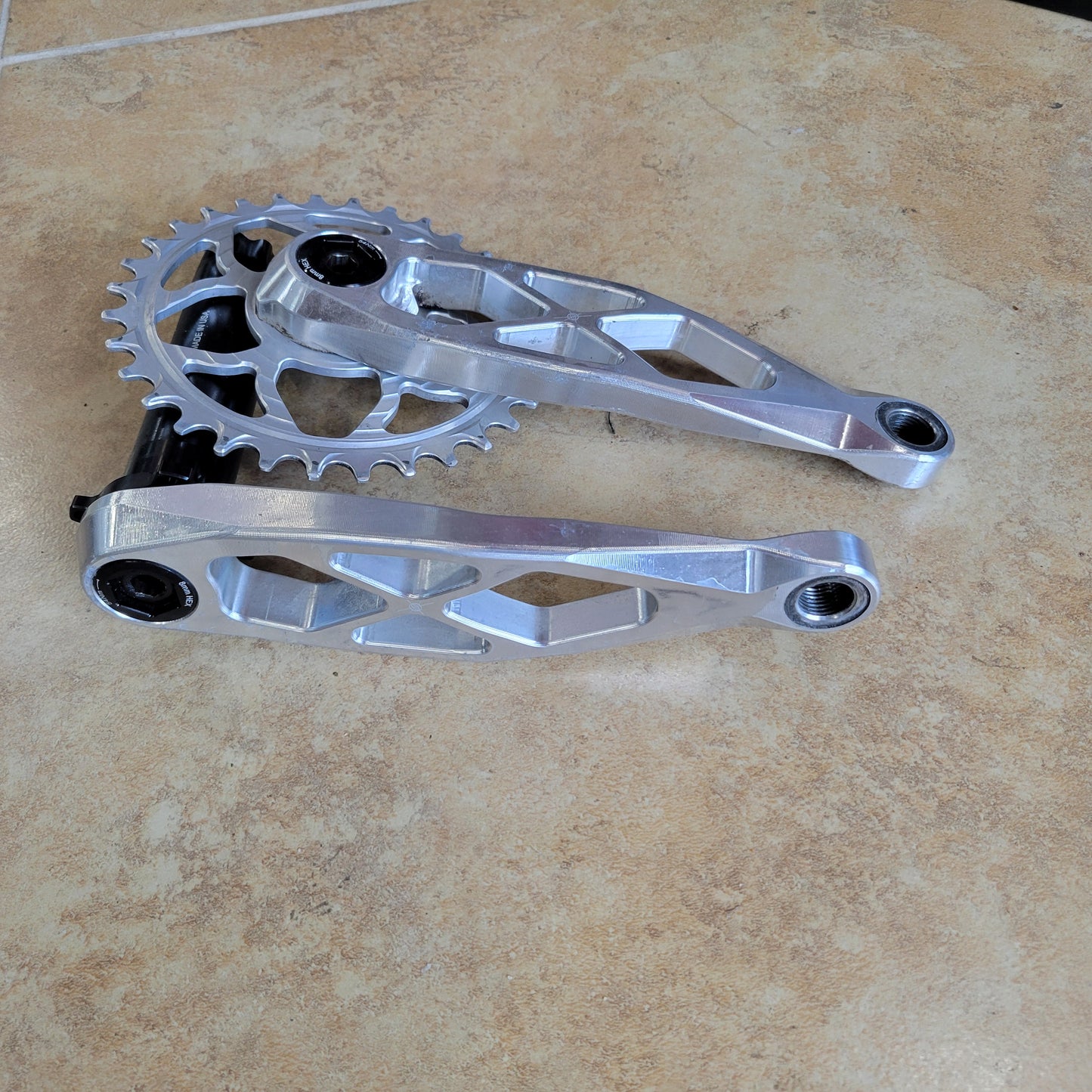 5Dev R-Spec Crankset 170mm Boost 32t Polsihed silver