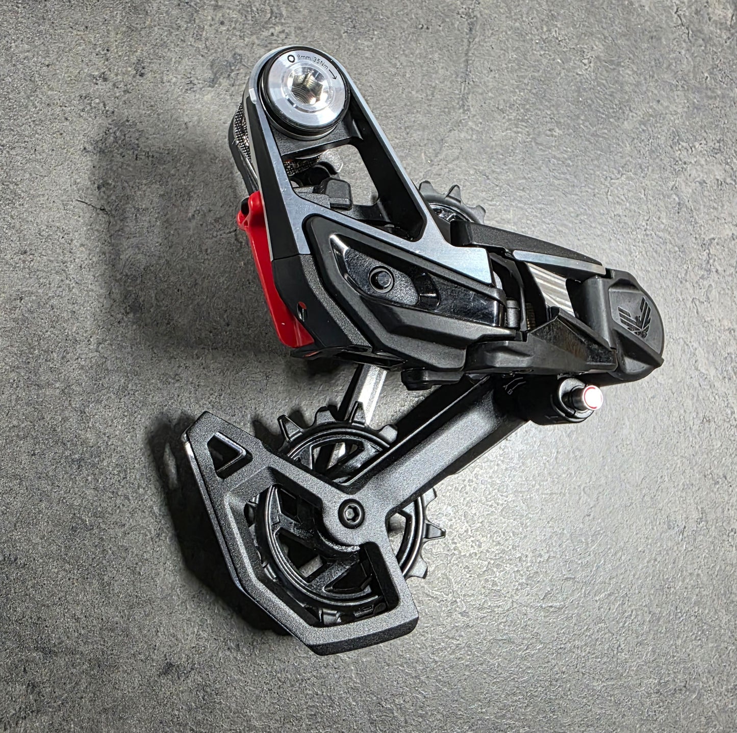 SRAM XX AXS T-Type 12 speed wireless rear derailleur.