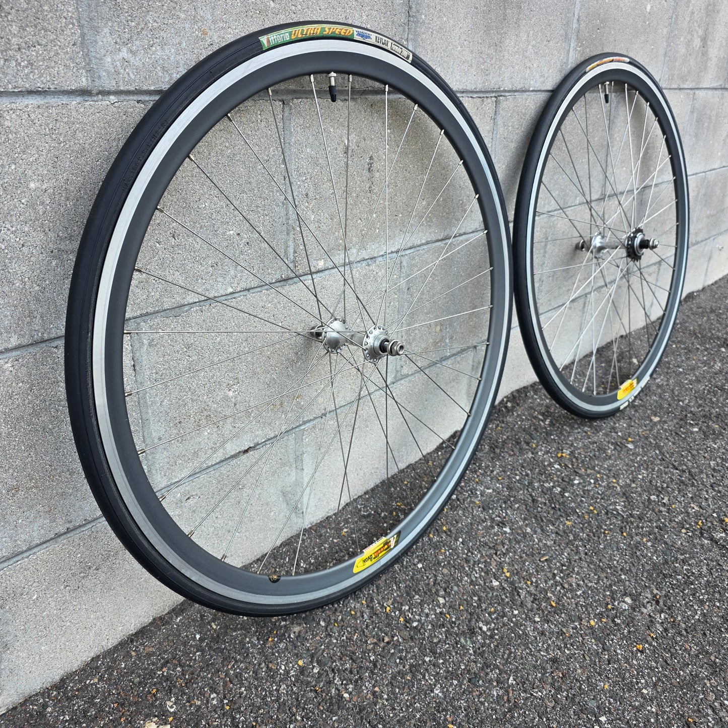 Velocity Deep V Campagnolo Track Fixed Single Speed Wheelset