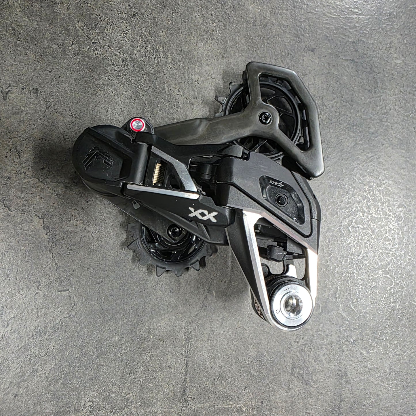 SRAM XX SL AXS T-Type 12 speed wireless rear derailleur.