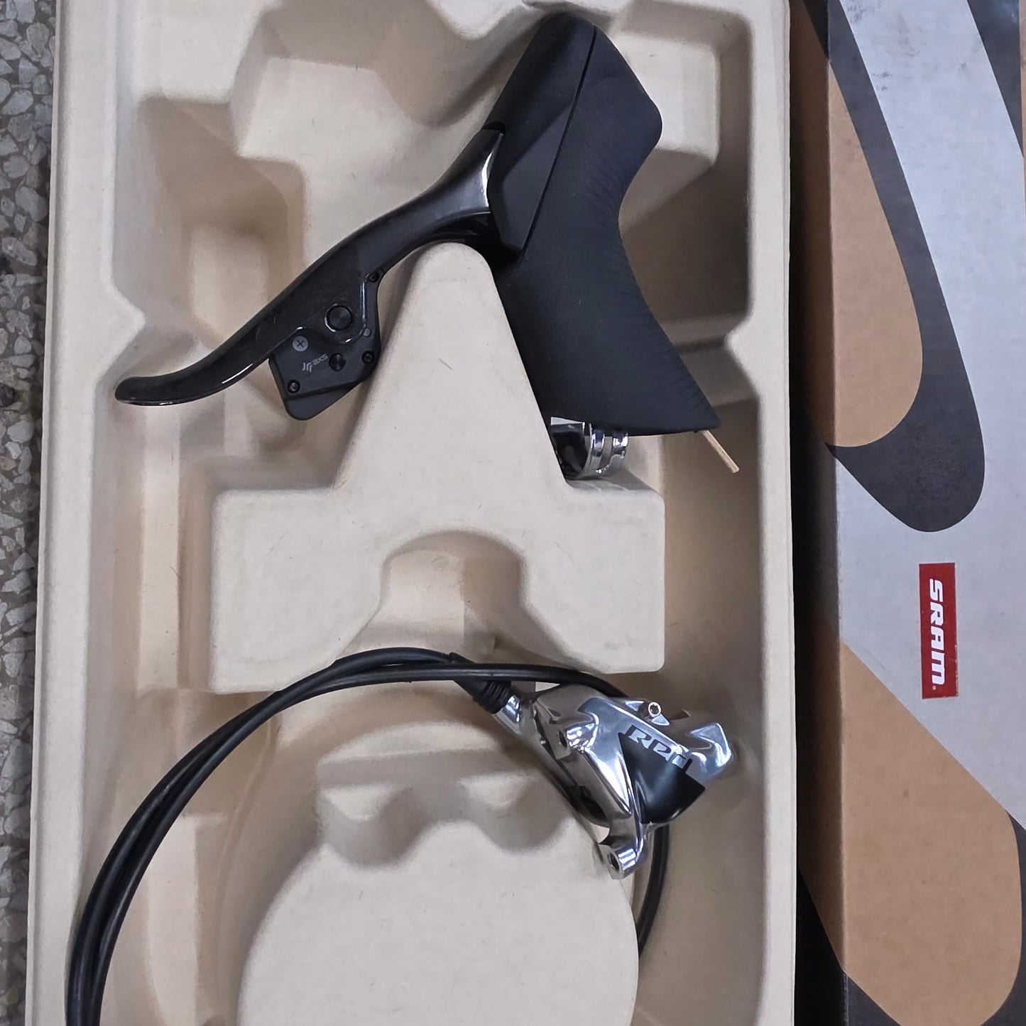 SRAM Red AXS etap Hydro Wireless 12 speed shifter/brake levers w/ hose and calipers. Pair. F+R