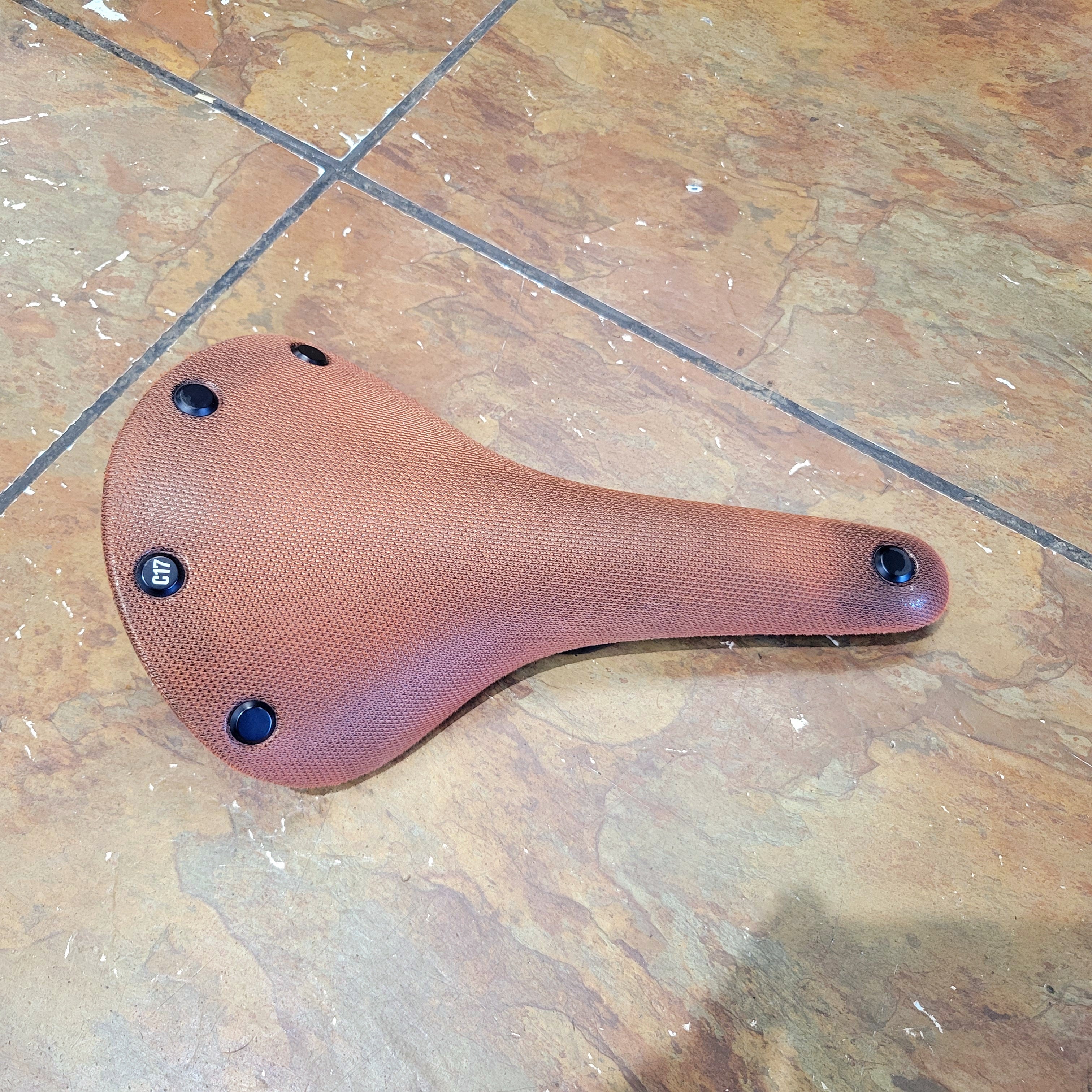 Brooks Cambium c17 saddle Limited Edition Rust Orange brown color