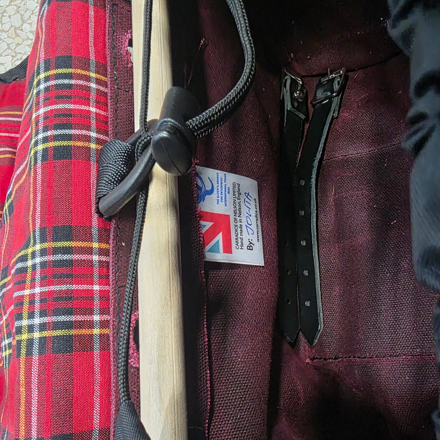 Carradice Saddle Bag. Burgandy.
