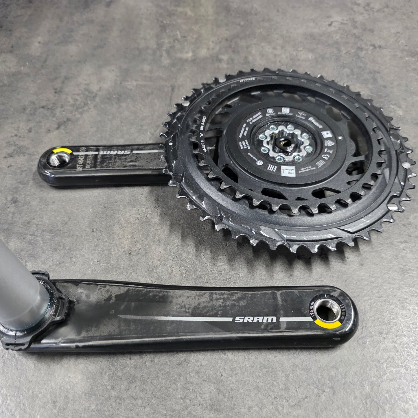 SRAM RED E1 Quarq Powermeter crankset 175mm DUB 48/35