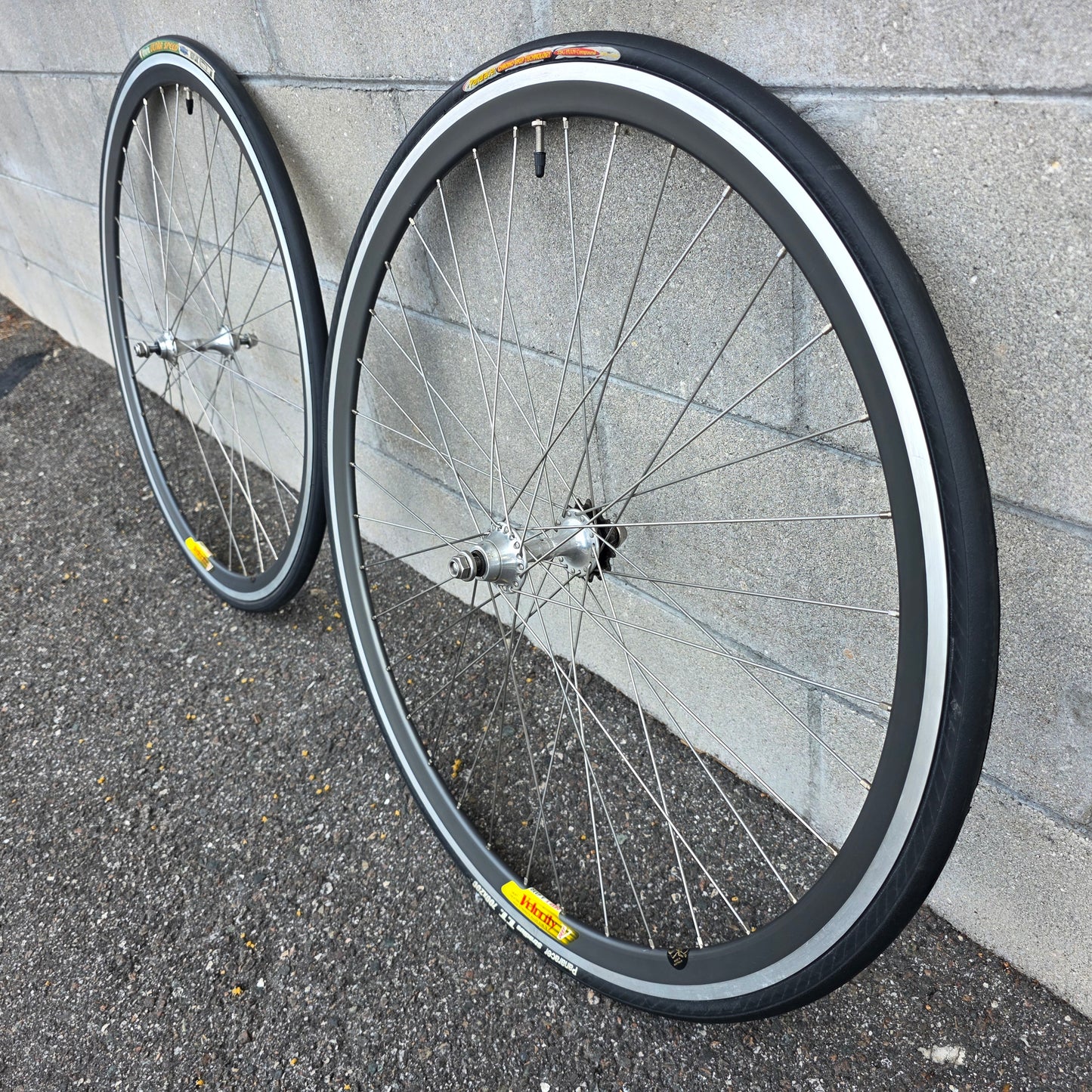 Velocity Deep V Campagnolo Track Fixed Single Speed Wheelset