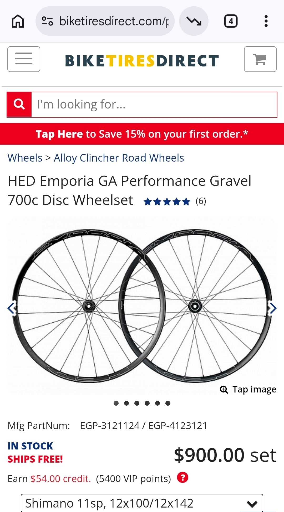 HED Emporia Gravel wheelset 700c