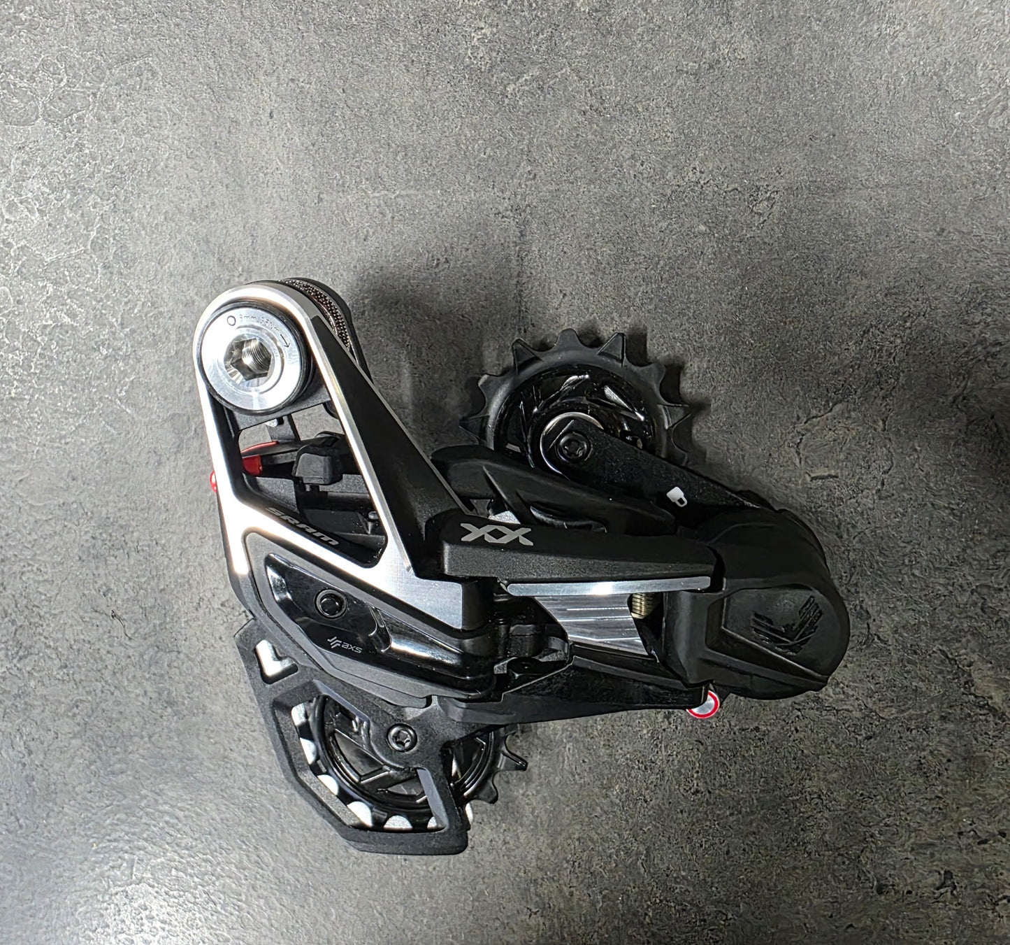 SRAM XX AXS T-Type 12 speed wireless rear derailleur.