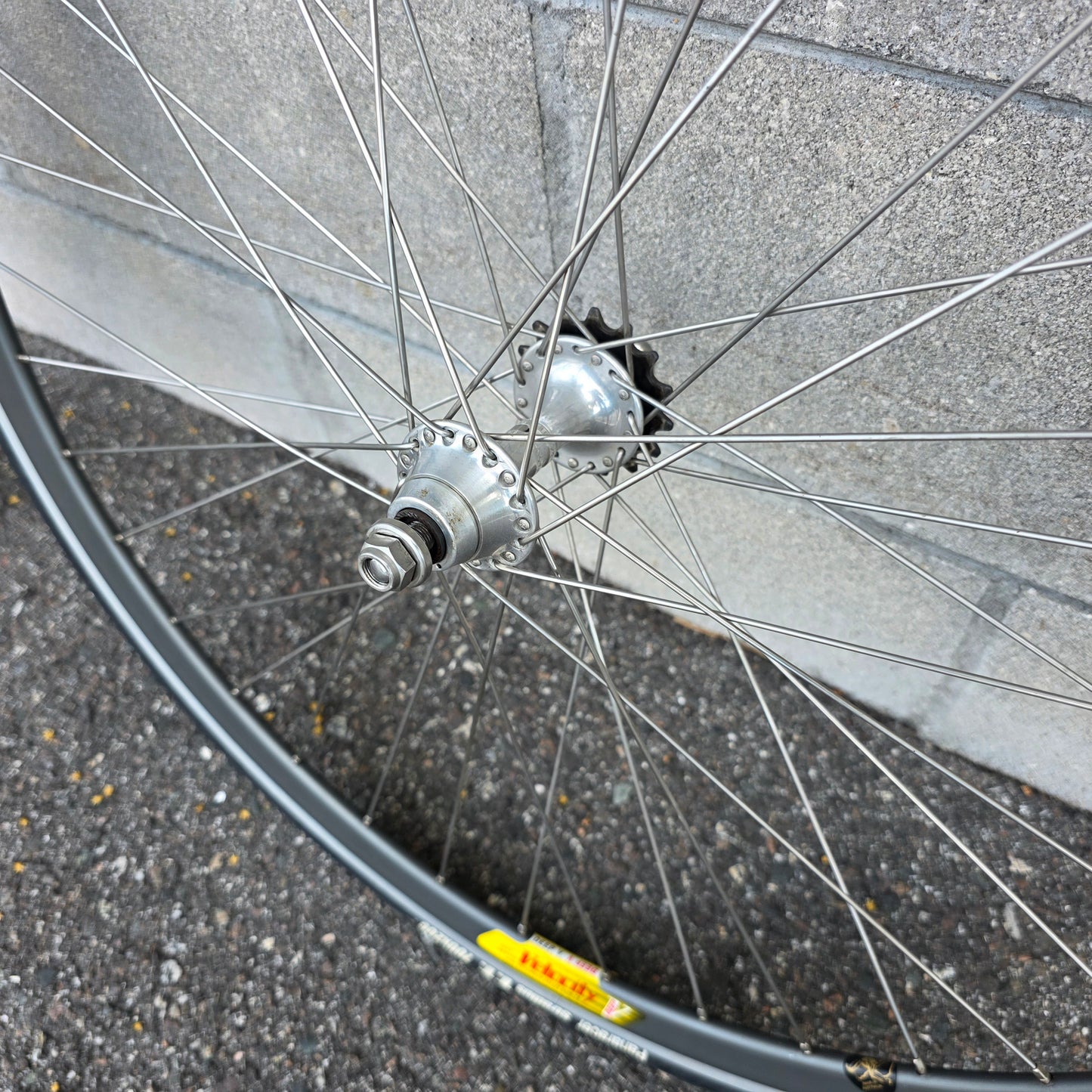 Velocity Deep V Campagnolo Track Fixed Single Speed Wheelset