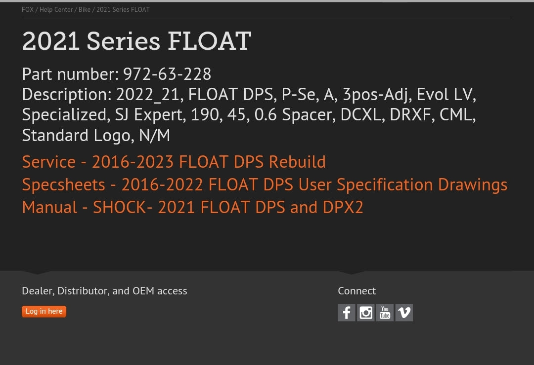 FOX Float Performance Elite Specialized Stumpjumper