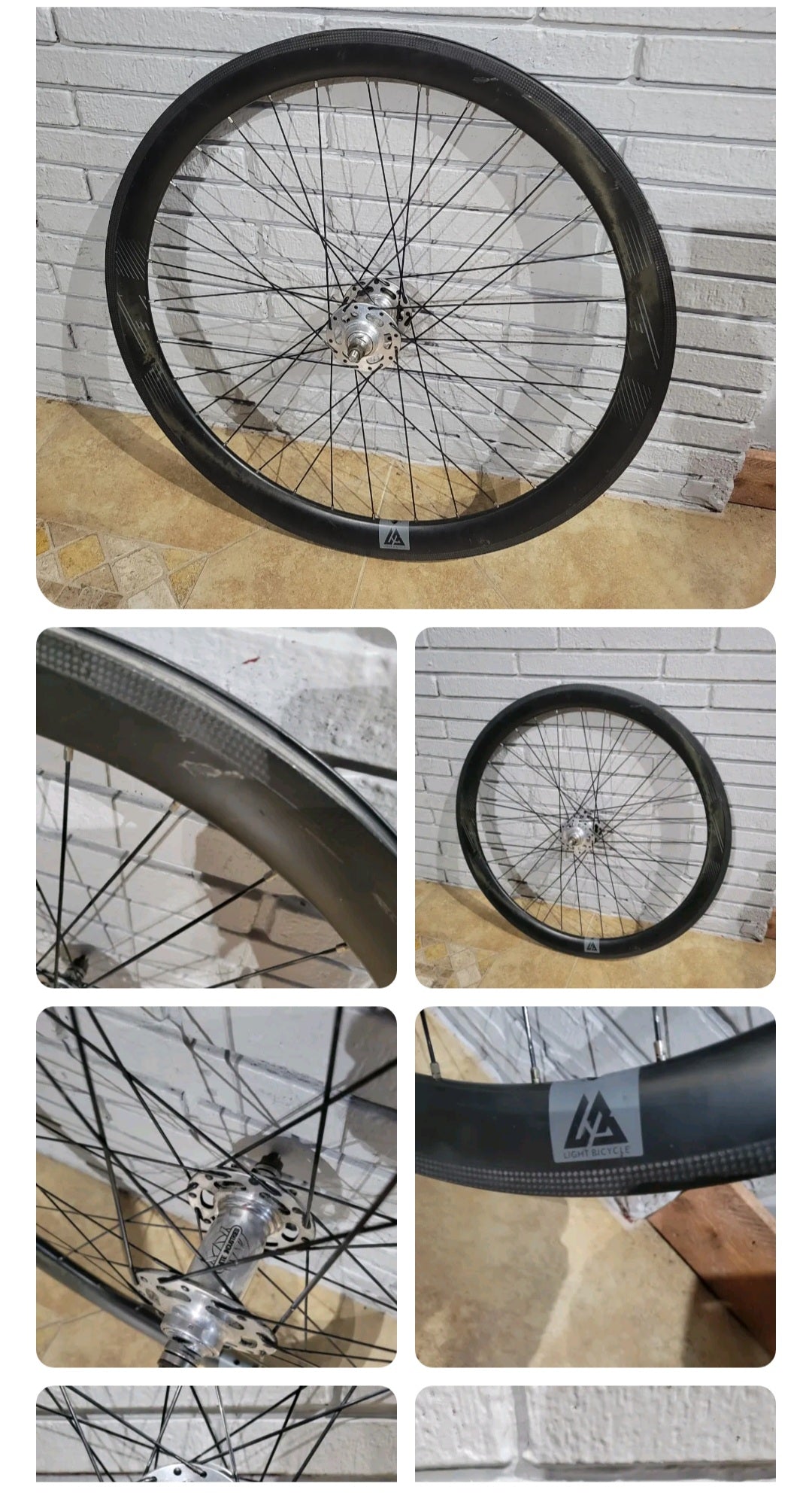 White Industries Track wheel damaged